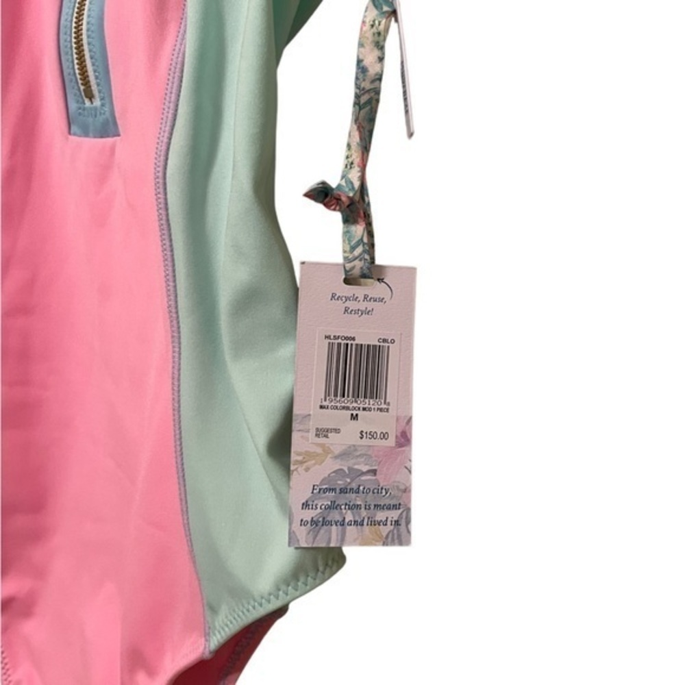 Hurley x LoveShackFancy Max Colorblock Mock One Piece Size M NWT - Picture 9 of 9
